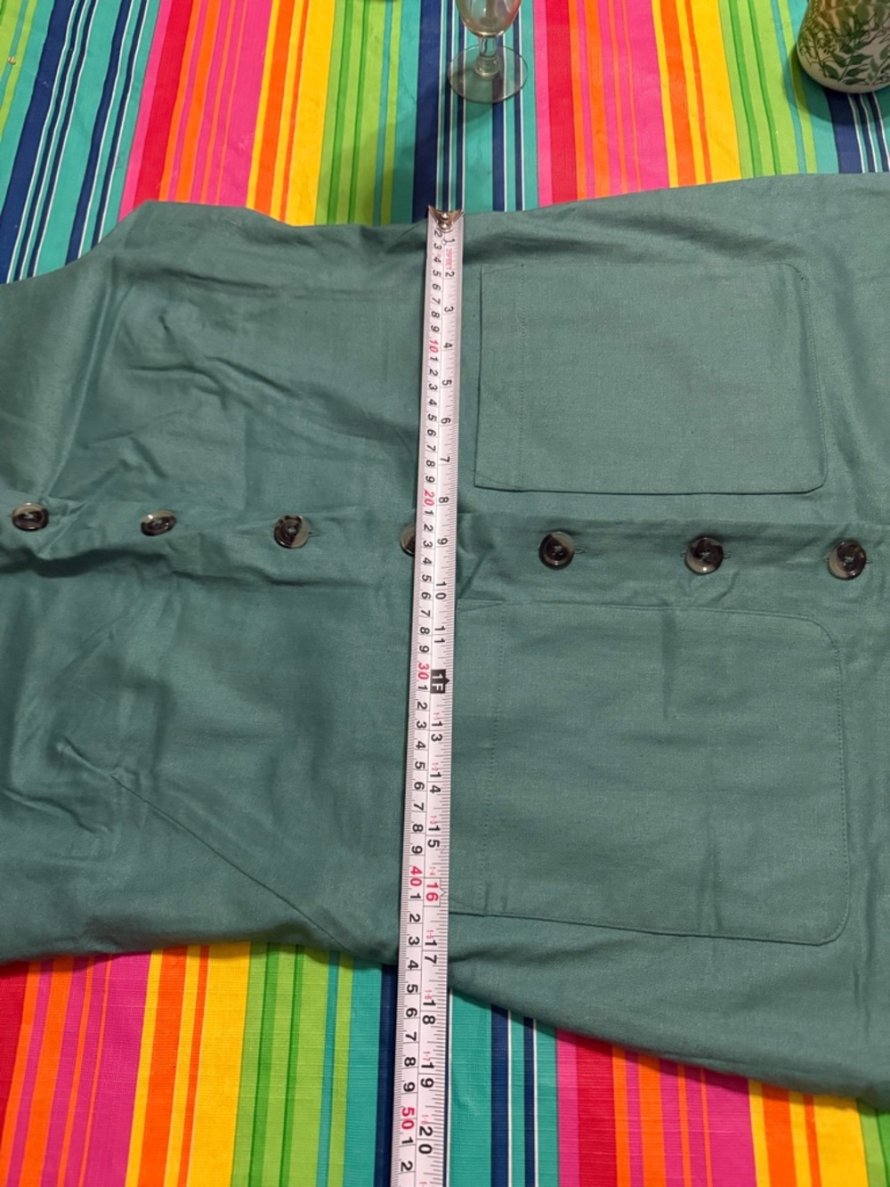 NWT Banana Republic Linen-Blend Square-Neck Mini Dress in green M - Picture 7 of 8
